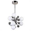 CWI Lighting Element 8 Light Contemporary Metal Chandelier in Nickel