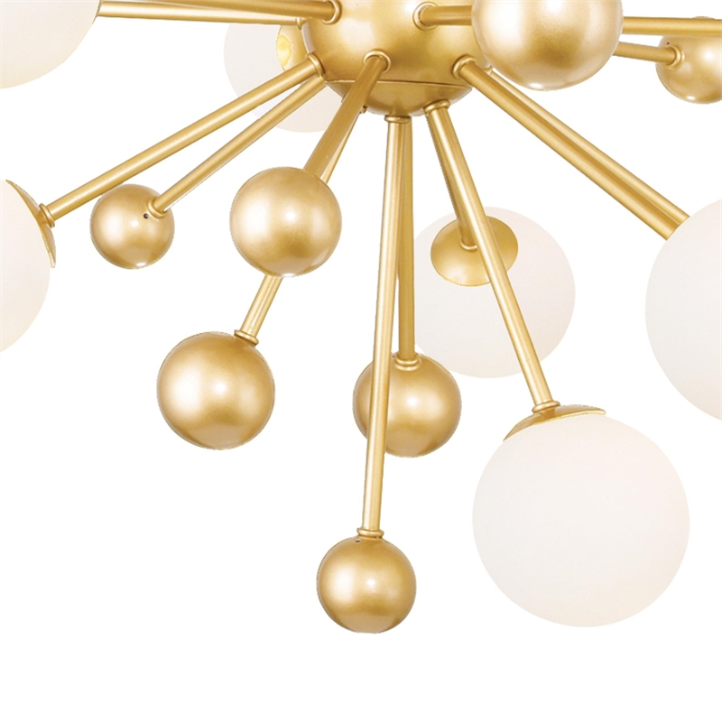 CWI Lighting Element 11 Light Contemporary Metal Chandelier in Sun Gold