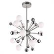 CWI Lighting Element 11 Light Contemporary Metal Chandelier in Nickel