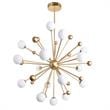 CWI Lighting Element 17 Light Contemporary Metal Chandelier in Sun Gold