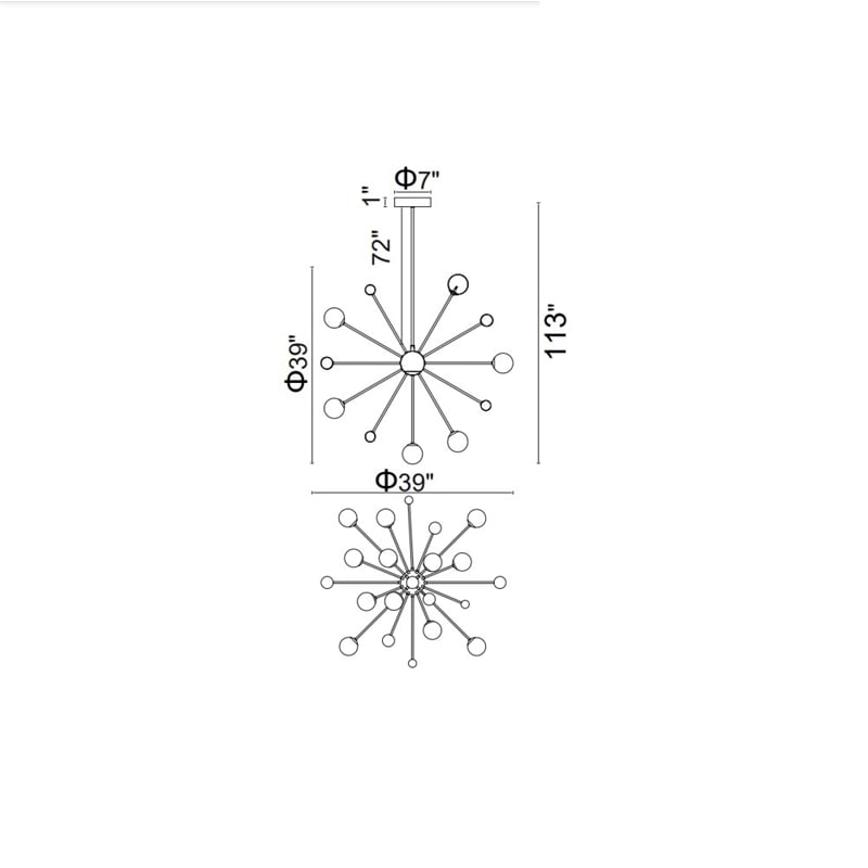 CWI Lighting Element 17 Light Contemporary Metal Chandelier in Sun Gold