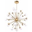 CWI Lighting Element 17 Light Contemporary Metal Chandelier in Sun Gold