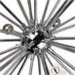 CWI Lighting Element 17 Light Contemporary Metal Chandelier in Nickel