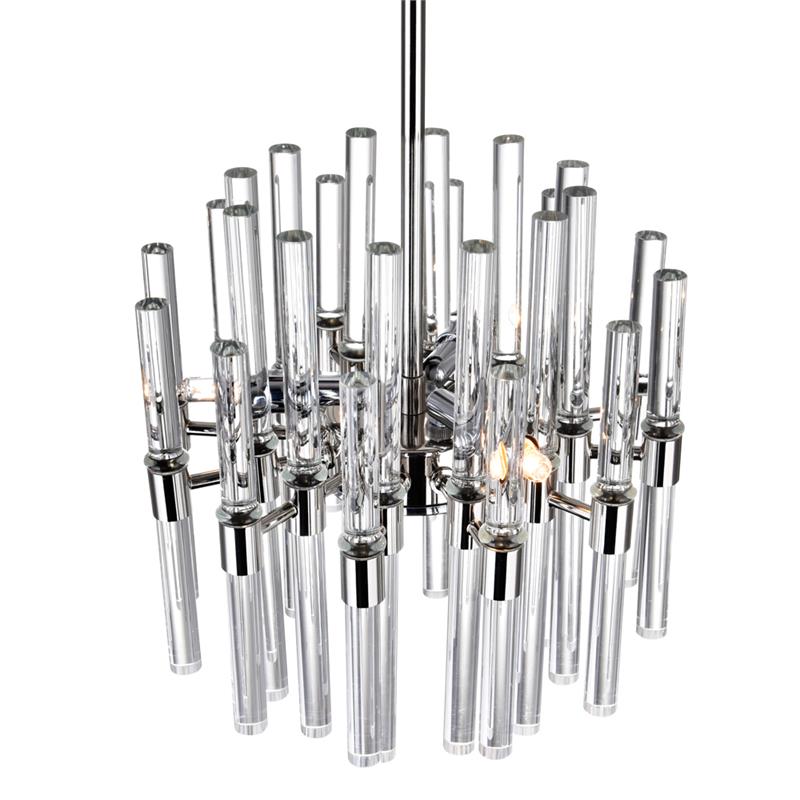 CWI Lighting Miroir 3 Light Transitional Metal Mini Chandelier in Nickel