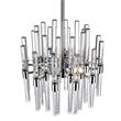 CWI Lighting Miroir 3 Light Transitional Metal Mini Chandelier in Nickel