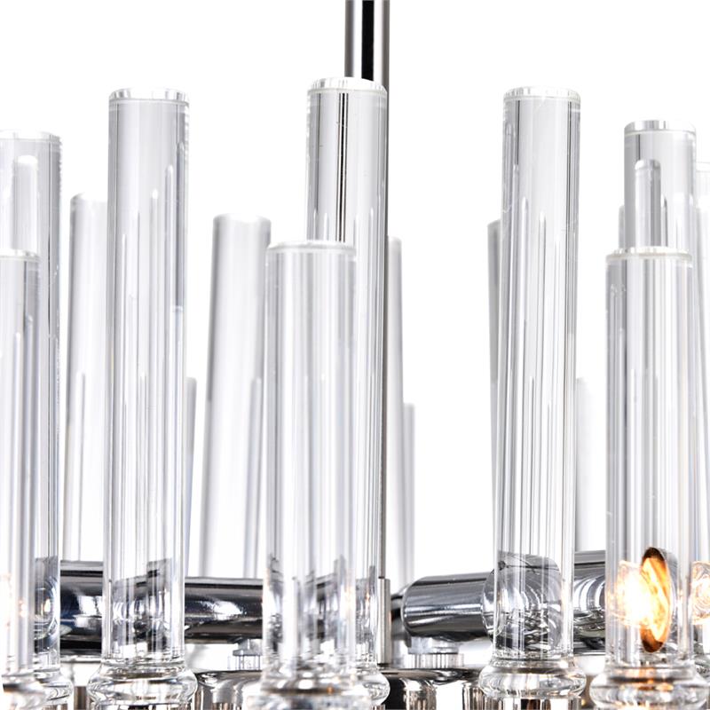 CWI Lighting Miroir 3 Light Transitional Metal Mini Chandelier in Nickel