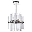 CWI Lighting Miroir 3 Light Transitional Metal Mini Chandelier in Nickel