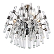 CWI Lighting Miroir 8 Light Transitional Metal Chandelier in Polished Nickel
