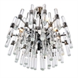 CWI Lighting Miroir 8 Light Transitional Metal Chandelier in Polished Nickel