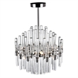 CWI Lighting Miroir 8 Light Transitional Metal Chandelier in Polished Nickel