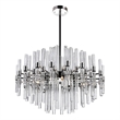 CWI Lighting Miroir 10 Light Transitional Metal Chandelier in Nickel