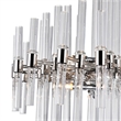 CWI Lighting Miroir 10 Light Transitional Metal Chandelier in Nickel
