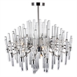 CWI Lighting Miroir 10 Light Transitional Metal Chandelier in Nickel