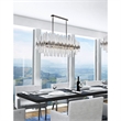 CWI Lighting Miroir 16 Light Metal Pool Table Light in Polished Nickel