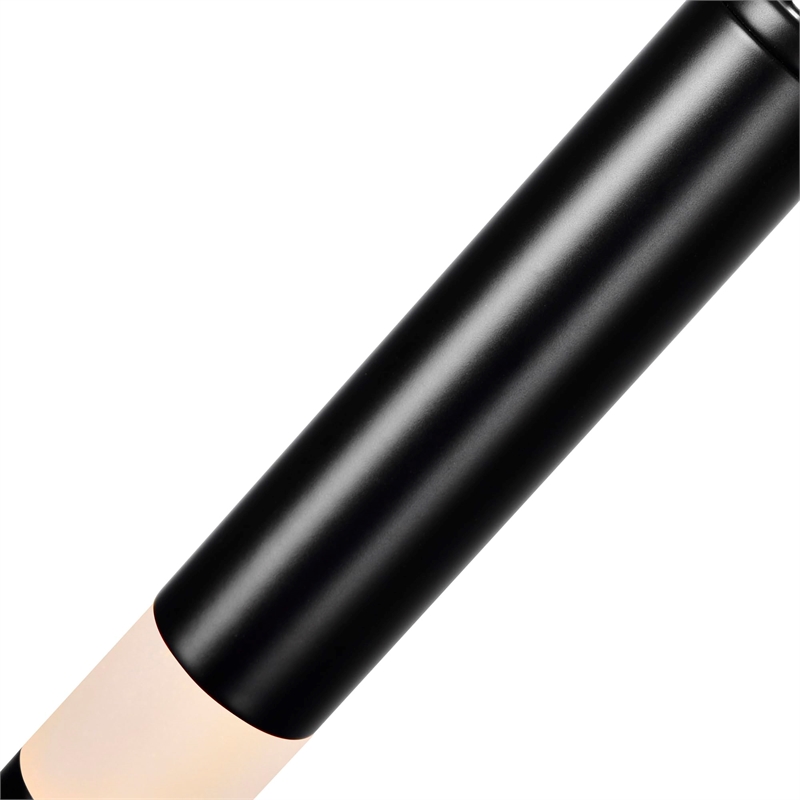 CWI Lighting Flute 54 Light Contemporary Metal LED Chandelier in Black