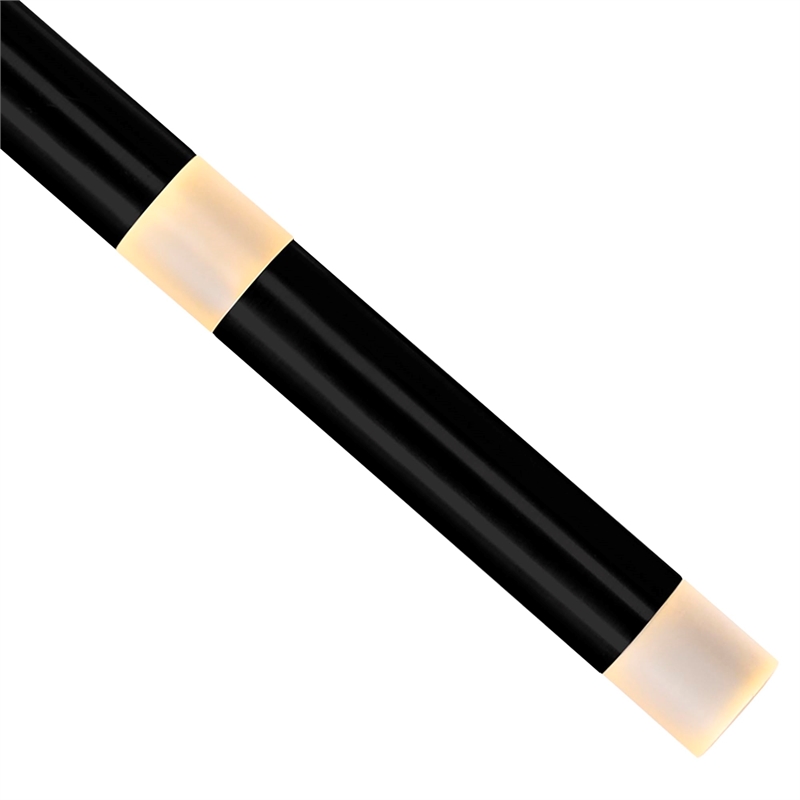 CWI Lighting Flute 54 Light Contemporary Metal LED Chandelier in Black