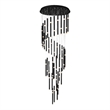 CWI Lighting Flute 54 Light Contemporary Metal LED Chandelier in Black