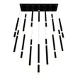 CWI Lighting Flute 14 Light Contemporary Metal LED Chandelier in Black