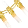 CWI Lighting Croissant 24 Light Contemporary Metal Chandelier in Satin Gold