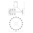 CWI Lighting Croissant 36 Light Contemporary Metal Chandelier in Satin Gold