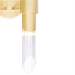 CWI Lighting Croissant 4 Light Contemporary Metal Wall Sconce in Satin Gold