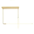 CWI Lighting Hoops 2 Light Contemporary Metal LED Chandelier in Satin Gold
