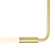 CWI Lighting Hoops 2 Light Contemporary Metal LED Chandelier in Satin Gold