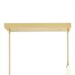 CWI Lighting Hoops 2 Light Contemporary Metal LED Chandelier in Satin Gold