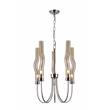 CWI Lighting Meduse 5 Light Contemporary Metal Chandelier in Polished Nickel