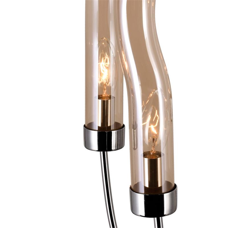 CWI Lighting Meduse 5 Light Contemporary Metal Chandelier in Polished Nickel