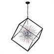 CWI Lighting Starburst 20 Light Contemporary Metal Chandelier in Black
