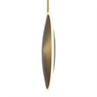 CWI Lighting Ovni Contemporary Metal LED Mini Pendant in Brass