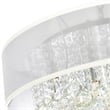 CWI Lighting Radiant 12 Light Drum Shade Metal Chandelier in Chrome