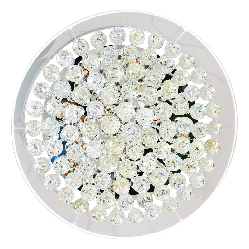 CWI Lighting Radiant 12 Light Drum Shade Metal Chandelier in Chrome