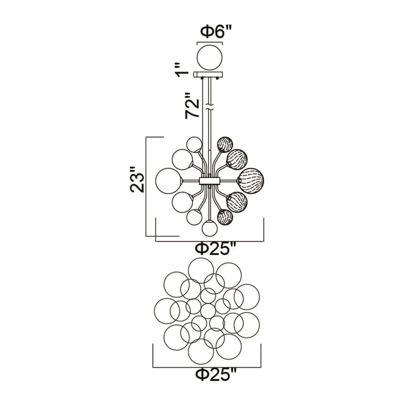 CWI Lighting Pallocino 15 Light Contemporary Metal Chandelier in Chrome