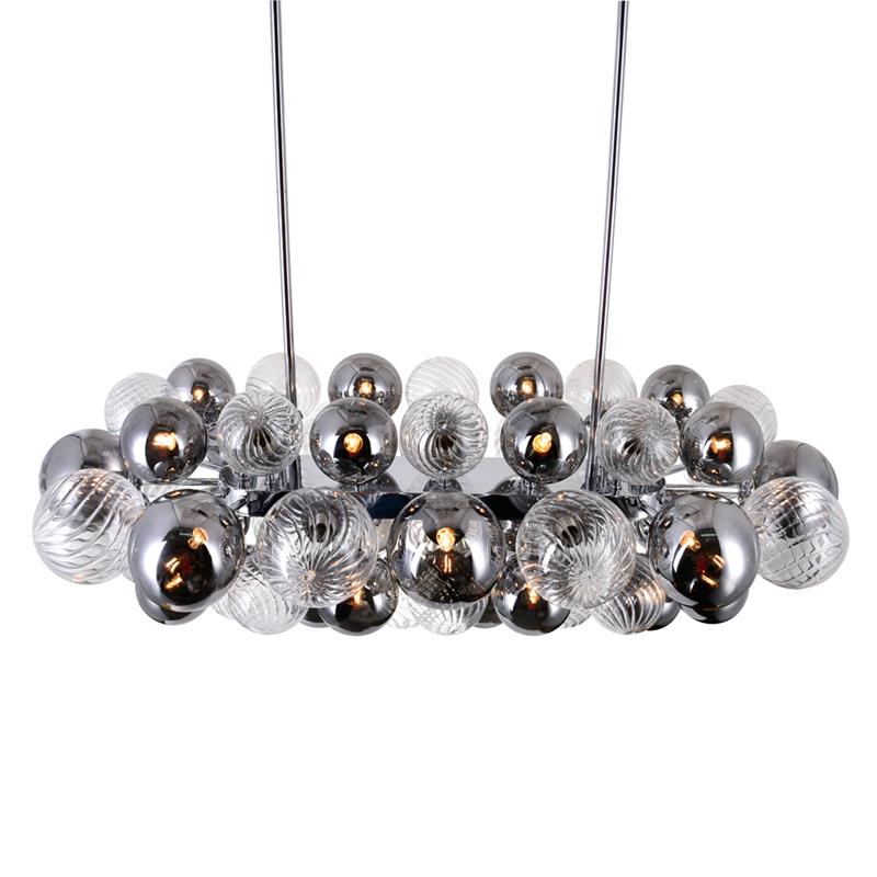 CWI Lighting Pallocino 27 Light Metal Island/Pool Table Chandelier in Chrome