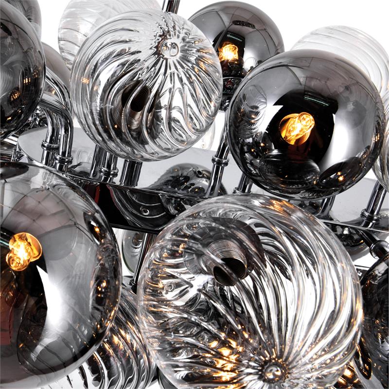 CWI Lighting Pallocino 27 Light Metal Island/Pool Table Chandelier in Chrome
