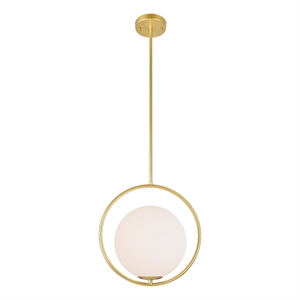 CWI Lighting Celeste 1 Light Contemporary Metal Mini Pendant in Gold
