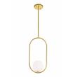 CWI Lighting Celeste 1 Light Contemporary Metal Mini Pendant in Gold