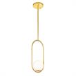 CWI Lighting Celeste 1 Light Contemporary Metal Mini Pendant in Gold