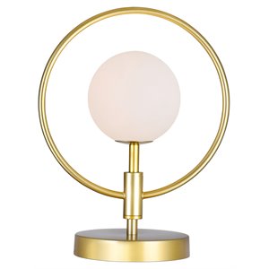 cwi lighting celeste 1 light contemporary metal lamp in medallion gold