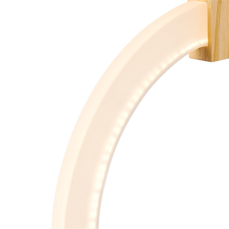 CWI Lighting Anello Contemporary Metal LED Pendant in White Oak