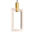 CWI Lighting Anello Contemporary Metal LED Pendant in White Oak