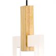 CWI Lighting Anello Contemporary Metal LED Pendant in White Oak