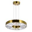 CWI Lighting Bjoux Contemporary Metal LED Chandelier in Brass