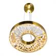 CWI Lighting Bjoux Contemporary Metal LED Chandelier in Brass