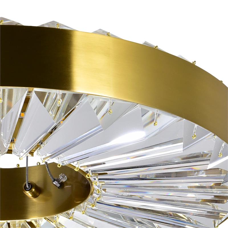 CWI Lighting Bjoux Contemporary Metal LED Chandelier in Brass