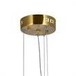 CWI Lighting Bjoux Contemporary Metal LED Chandelier in Brass