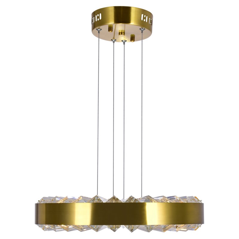 CWI Lighting Bjoux Contemporary Metal LED Chandelier in Brass