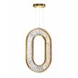 CWI Lighting Bjoux Contemporary Metal LED Chandelier in Brass